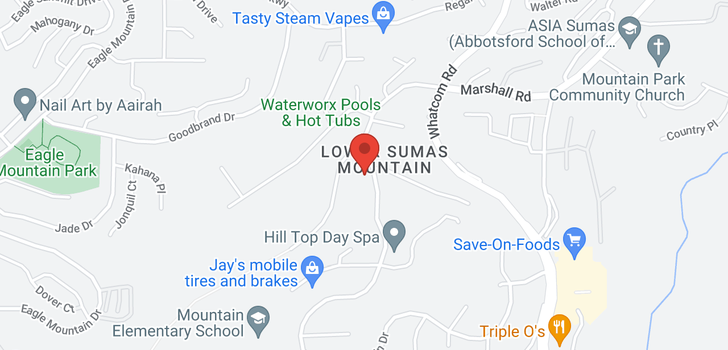 map of 2465 MOUNTAIN DRIVE